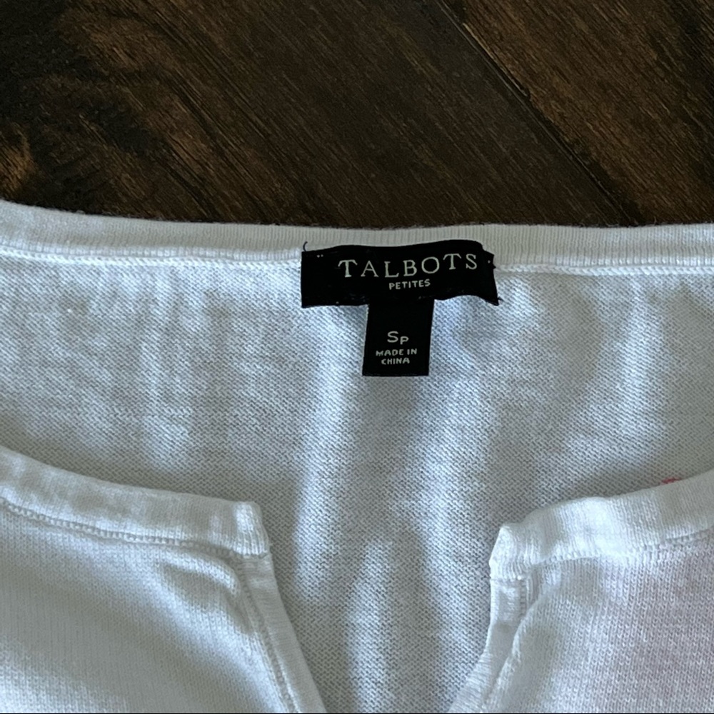 Talbots Watermelon top - Picture 4 of 8